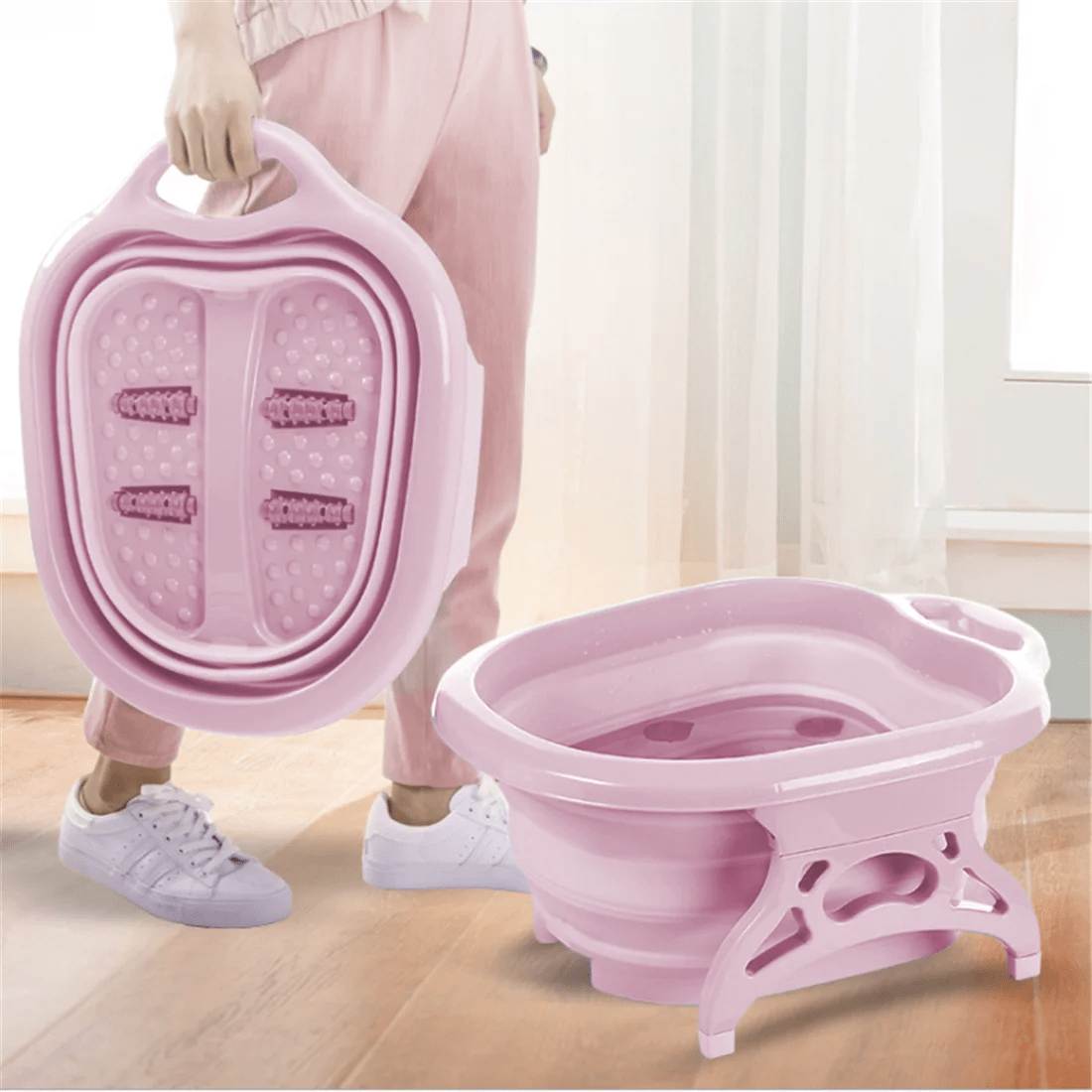 Bain de pieds pliable pour massage, trempage, Spa et pédicure 10L