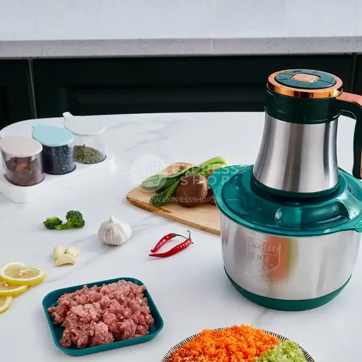 Hachoir Slivercrest à Viande Electrique 5Lames Multifonction 5L en Acier Inoxydable 1000W