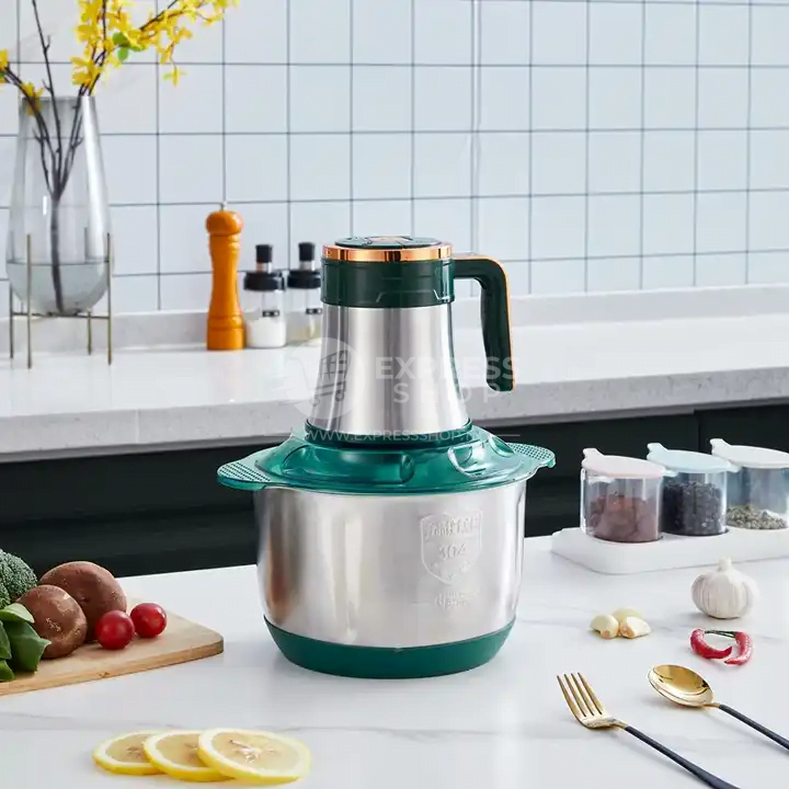 Hachoir Slivercrest à Viande Electrique 5Lames Multifonction 5L en Acier Inoxydable 1000W