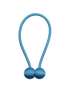 2 pcs/pqt Multifonction Embrasse à Rideaux en Polyester avec Boucle Magnétique – porte-rideau bleu ciel