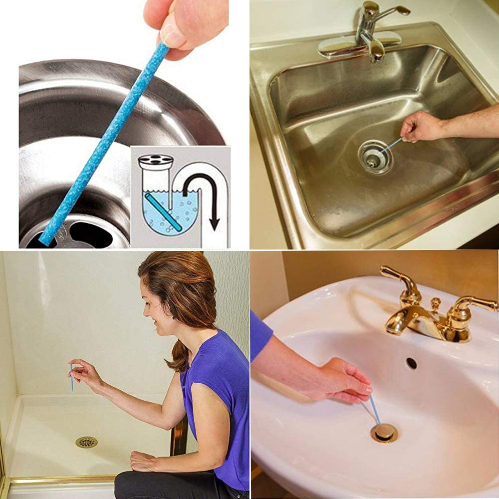 Sani Sticks Bâtons de nettoyage de canalisations pour évier, Multifonction