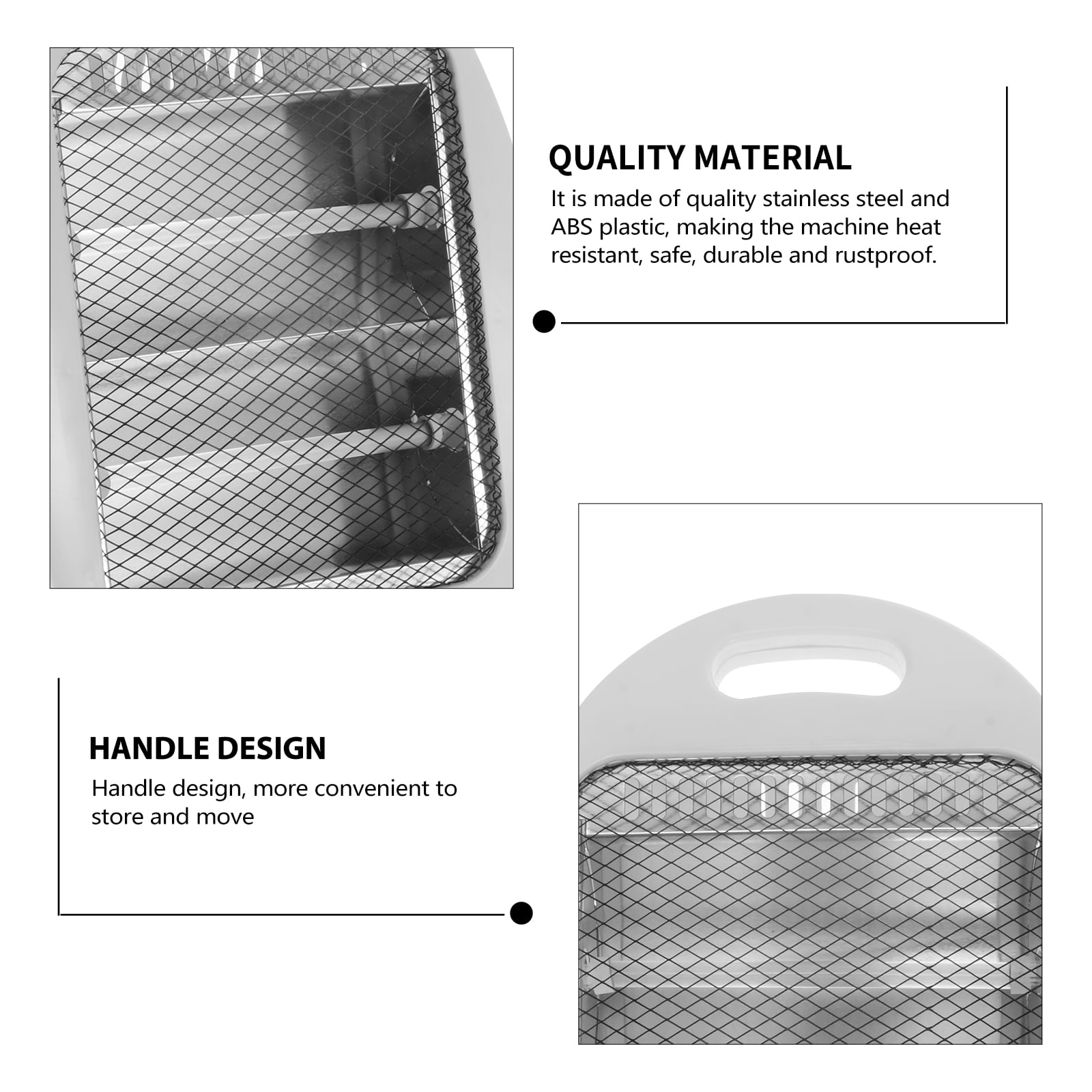 Chauffage électrique Portable Quartz Tube à deux vitesses Décharge de puissance, Économie d’énergie 800W