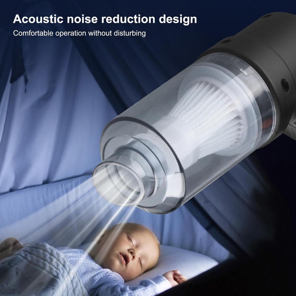 Aspirateur à main sans fil rechargeable par USB et souffleur d'air 3 en 1 sec et humide pour voiture ,maison