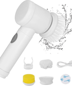 5en1 Brosse magique de nettoyage rotative électrique Rechargeable sans fil Multifonction