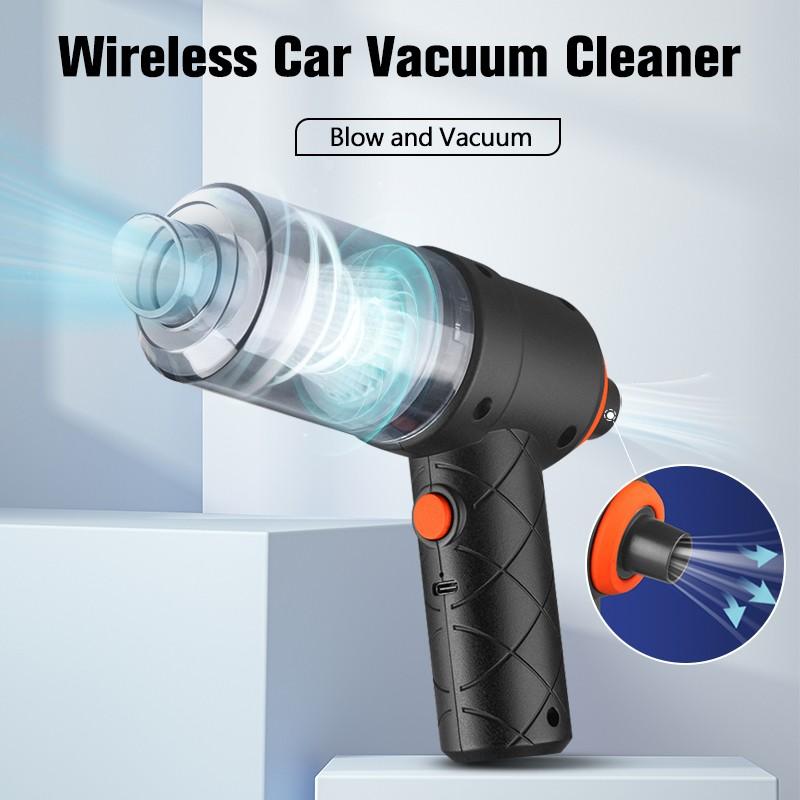 Aspirateur à main sans fil rechargeable par USB et souffleur d'air 3 en 1 sec et humide pour voiture ,maison
