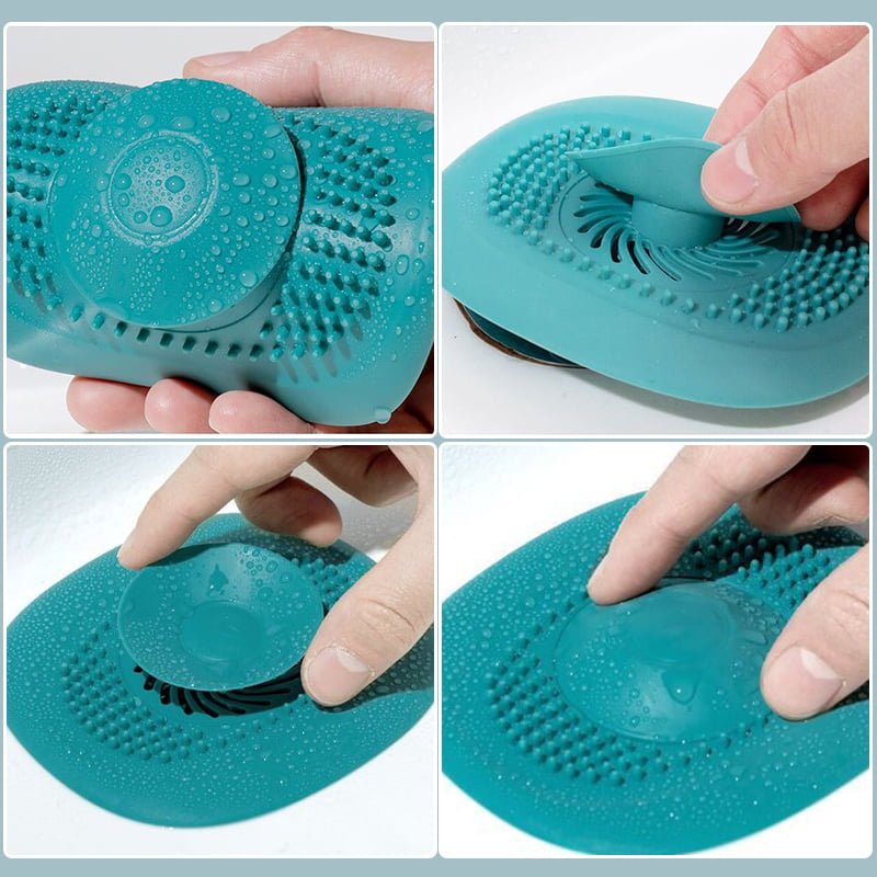 Collecteur de cheveux Anti-colmatage pour lavabo de salle de bain bouchon d’évier filtre à cheveux