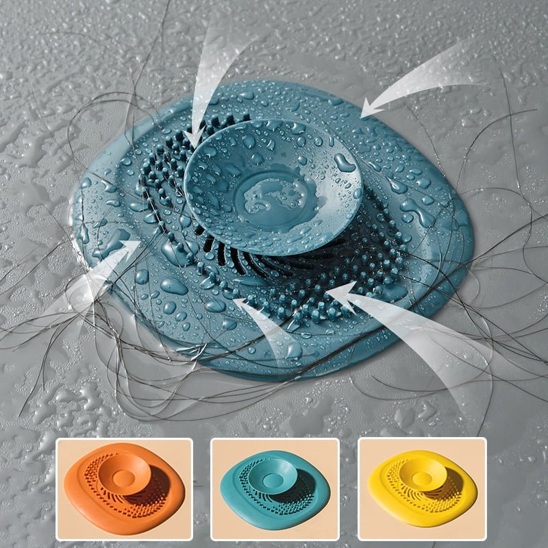 Collecteur de cheveux Anti-colmatage pour lavabo de salle de bain bouchon d’évier filtre à cheveux