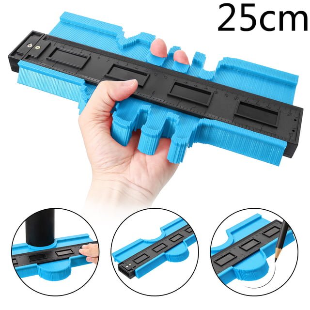 Jauge de mesure de Contour en plastique, outil de mesure, duplicateur de forme de bord, gabarit de mesure de Contour, 12/25cm