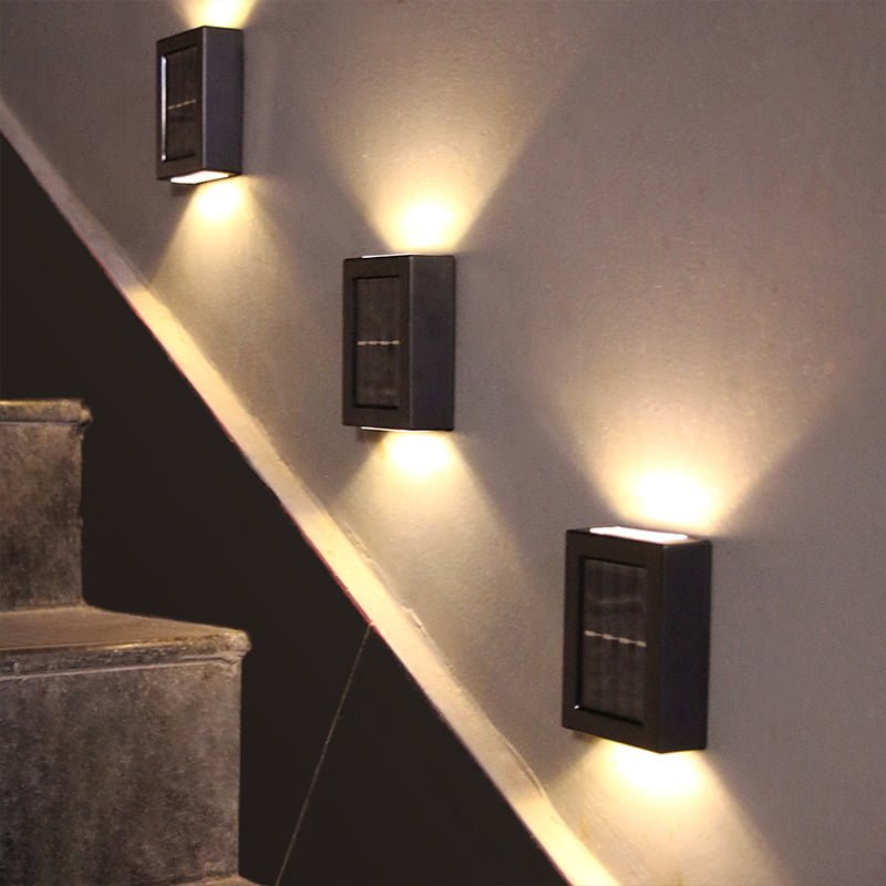 Applique murale LED solaire intelligente, imperméable, luminaire décoratif d’extérieur, idéal pour un jardin, un balcon, une cour ou une rue