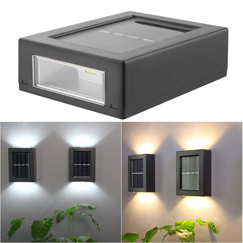 Applique murale LED solaire intelligente, imperméable, luminaire décoratif d’extérieur, idéal pour un jardin, un balcon
