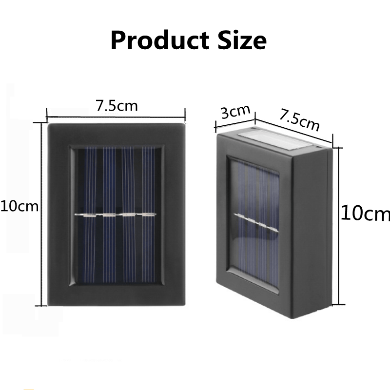 Applique murale LED solaire intelligente, imperméable, luminaire décoratif d’extérieur, idéal pour un jardin, un balcon