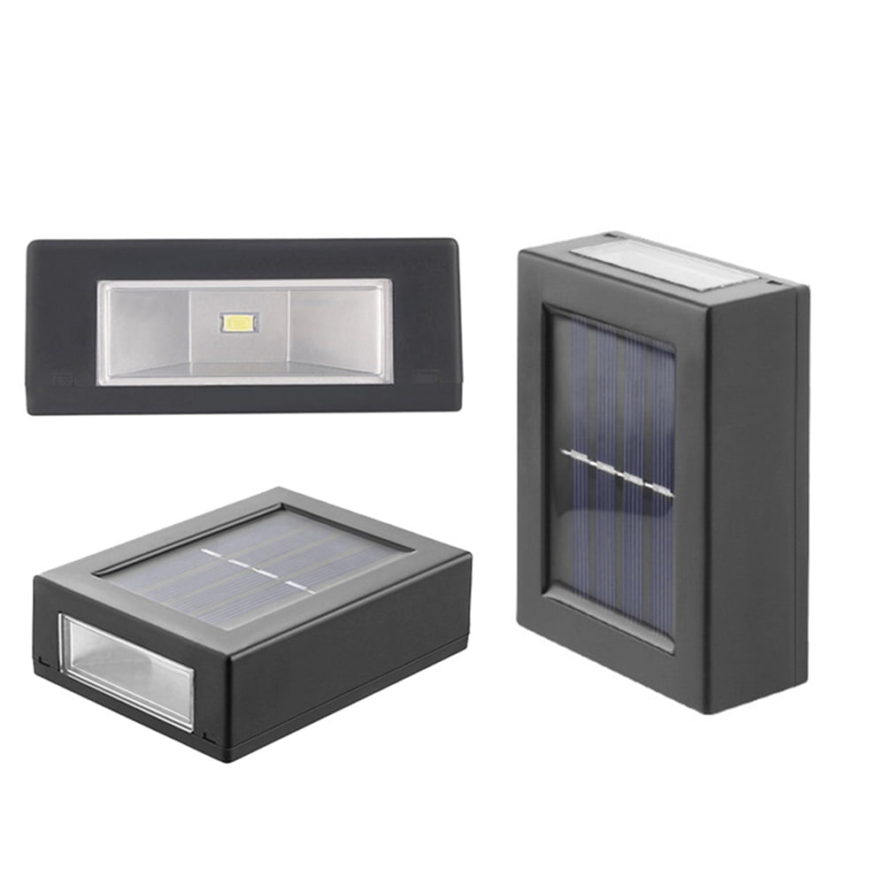 Applique murale LED solaire intelligente, imperméable en haut et en bas