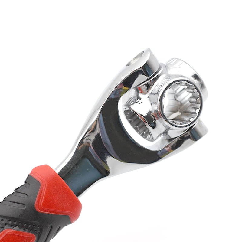 Clé à douille universelle pour réparation de voiture et maison 48 en 1 avec tête rotative à 360 degrés