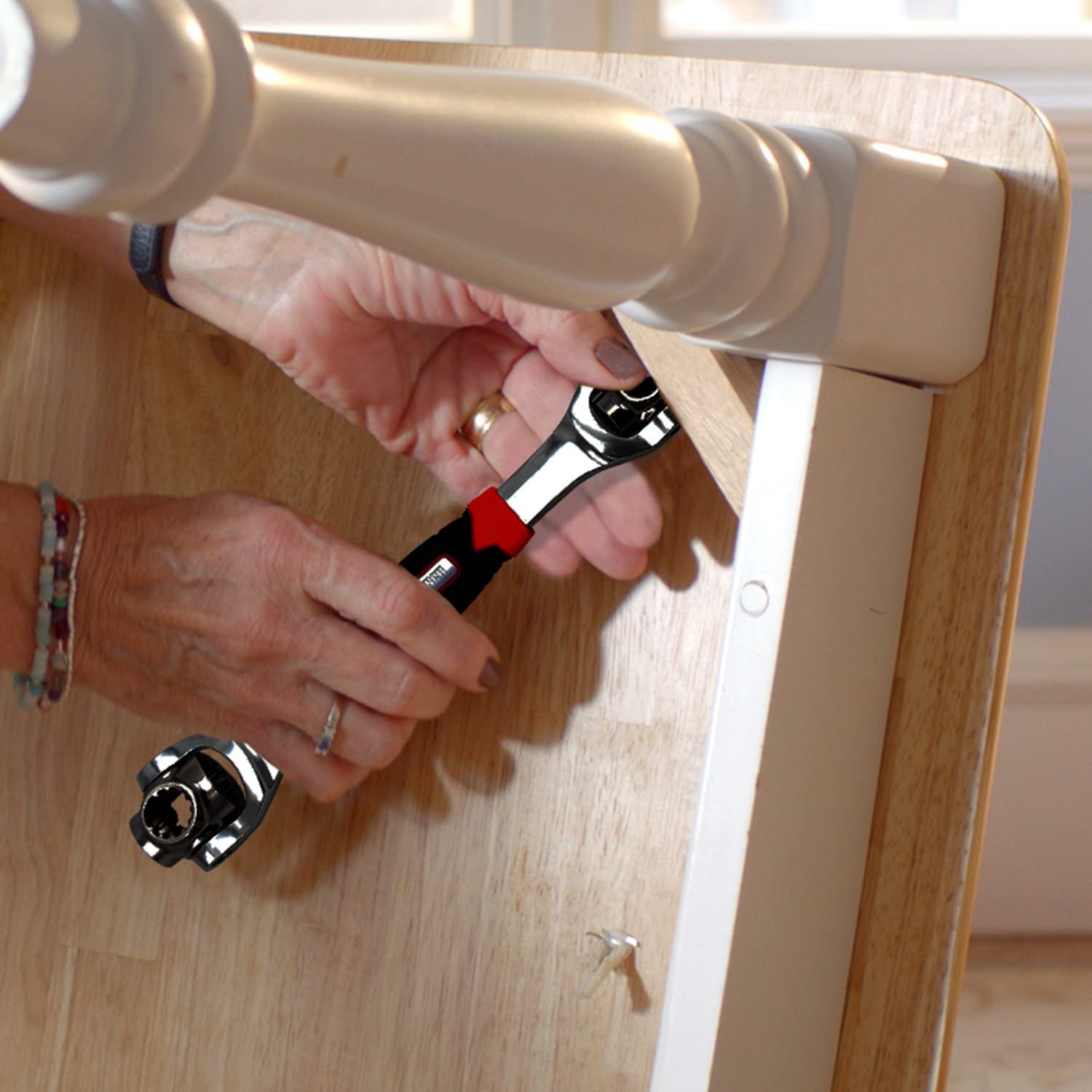 Tiger Wralike-Outils de réparation de meubles universels, douille avec boulons cannelés, Torx 48 en 1