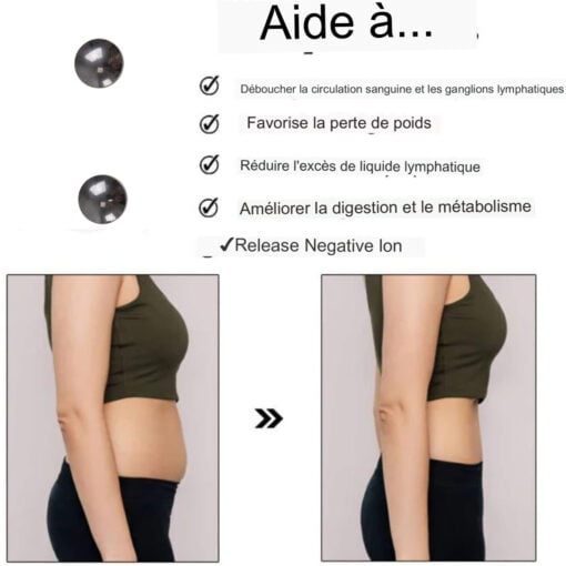 Boucles d'Oreilles Bio-magnétique certifié naturelle par l'acupression, l'auriculothérapie pour perte de poids, anti douleurs