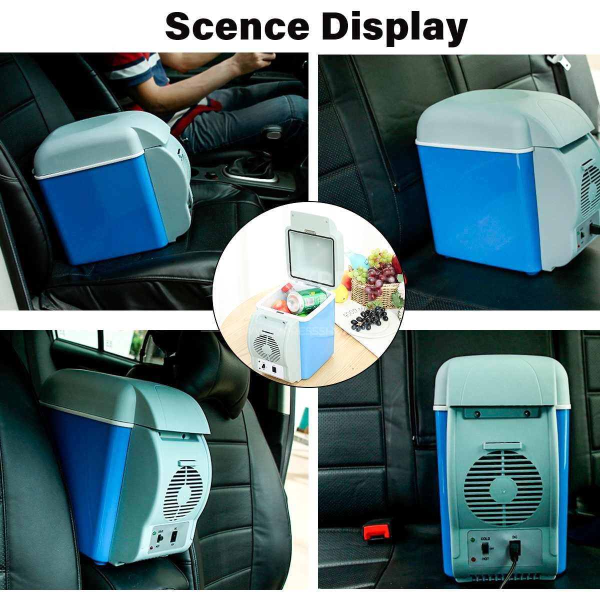 6en1 Réfrigérateur Portable Refroidisseur Et Réchauffeur De 7,5 Litres Pour Camping Voyage En Plein Air, Lait Maternel, Médicaments, Voiture