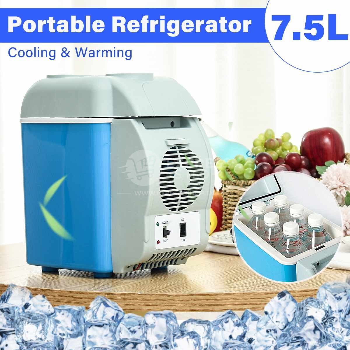 6en1 Réfrigérateur Portable Refroidisseur Et Réchauffeur De 7,5 Litres Pour Camping Voyage En Plein Air, Lait Maternel, Médicaments, Voiture