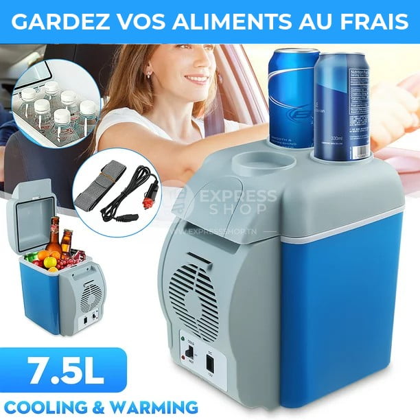 6en1 Réfrigérateur Portable Refroidisseur Et Réchauffeur 7,5 L Pour Camping Voyage, Lait Maternel, Médicaments, Voiture