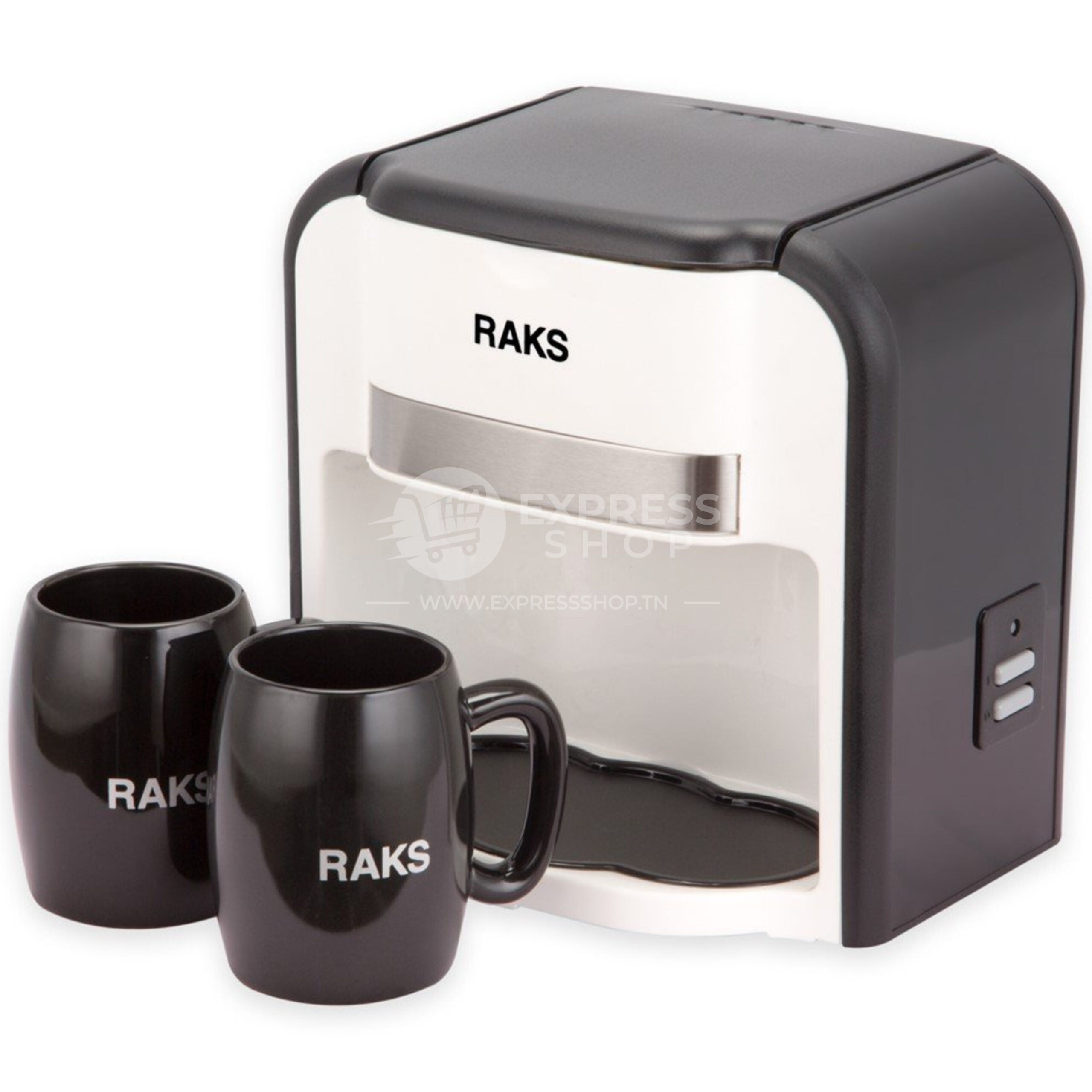 Cafetière électrique goutte à goutte avec 2 tasses personnelles en céramique