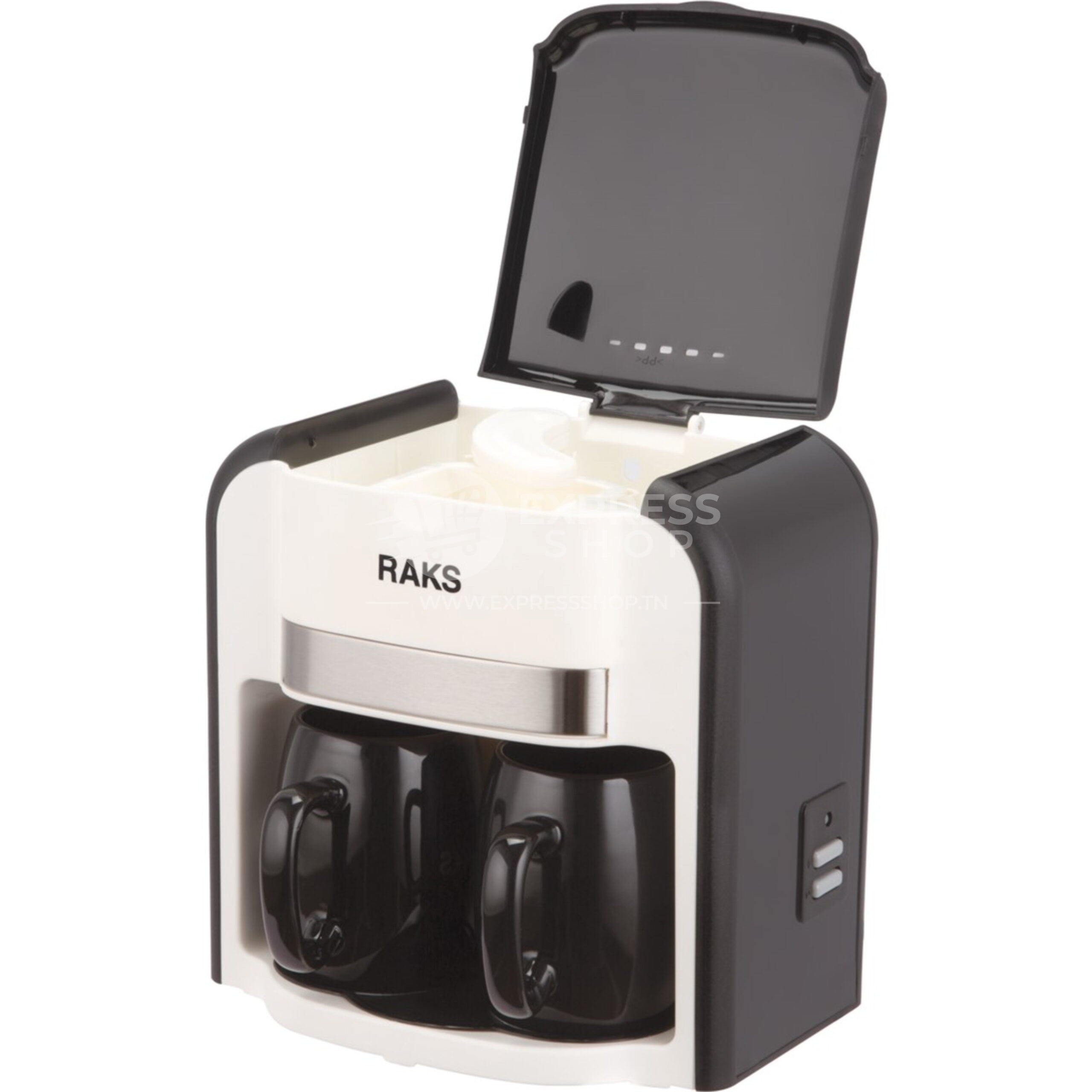 Cafetière électrique goutte à goutte avec 2 tasses personnelles en céramique