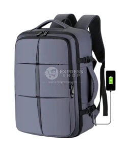 Venture - 4en1 Sac à dos d'affaires 40L extensible de grande capacité d'ordinateur étanches, chargement USB multifonction - Grey