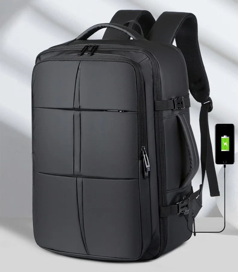 Venture - 4en1 Sac à dos d'affaires 45L extensible d'ordinateur étanches unisexe chargement USB 17 pouces