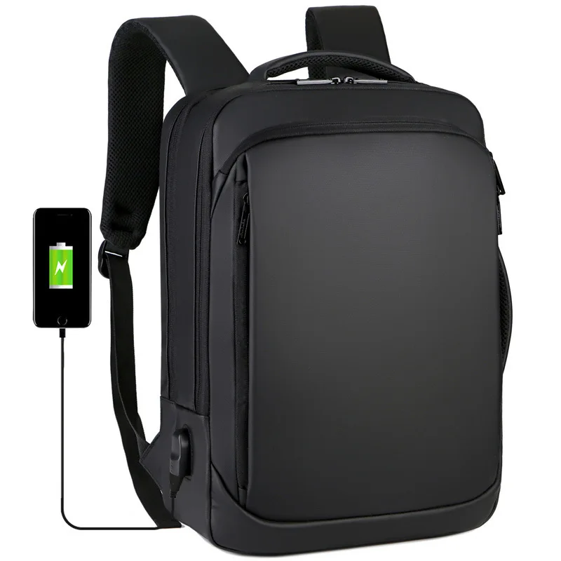 Sac à dos de chargement USB pour ordinateur portable pour homme étanche d’affaires, sac de voyage extérieur, 15.6 pouces Sac à dos de chargement USB pour ordinateur portable pour homme étanche d'affaires, sac de voyage extérieur, 15.6 pouces