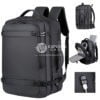 Sac à dos Guardian multifonction 35L étanche pour ordinateur unisexe chargement USB 17 pouces