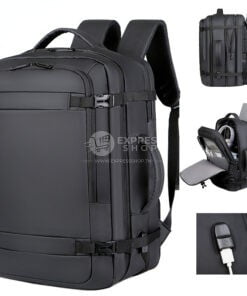 Sac à dos Guardian multifonction 35L étanche pour ordinateur unisexe chargement USB 17 pouces
