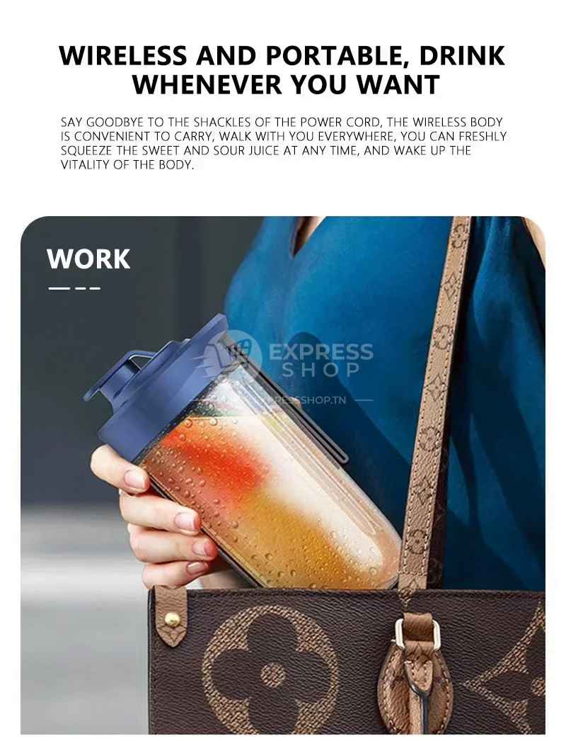 2en1 Blender Portable avec 2 Coupes