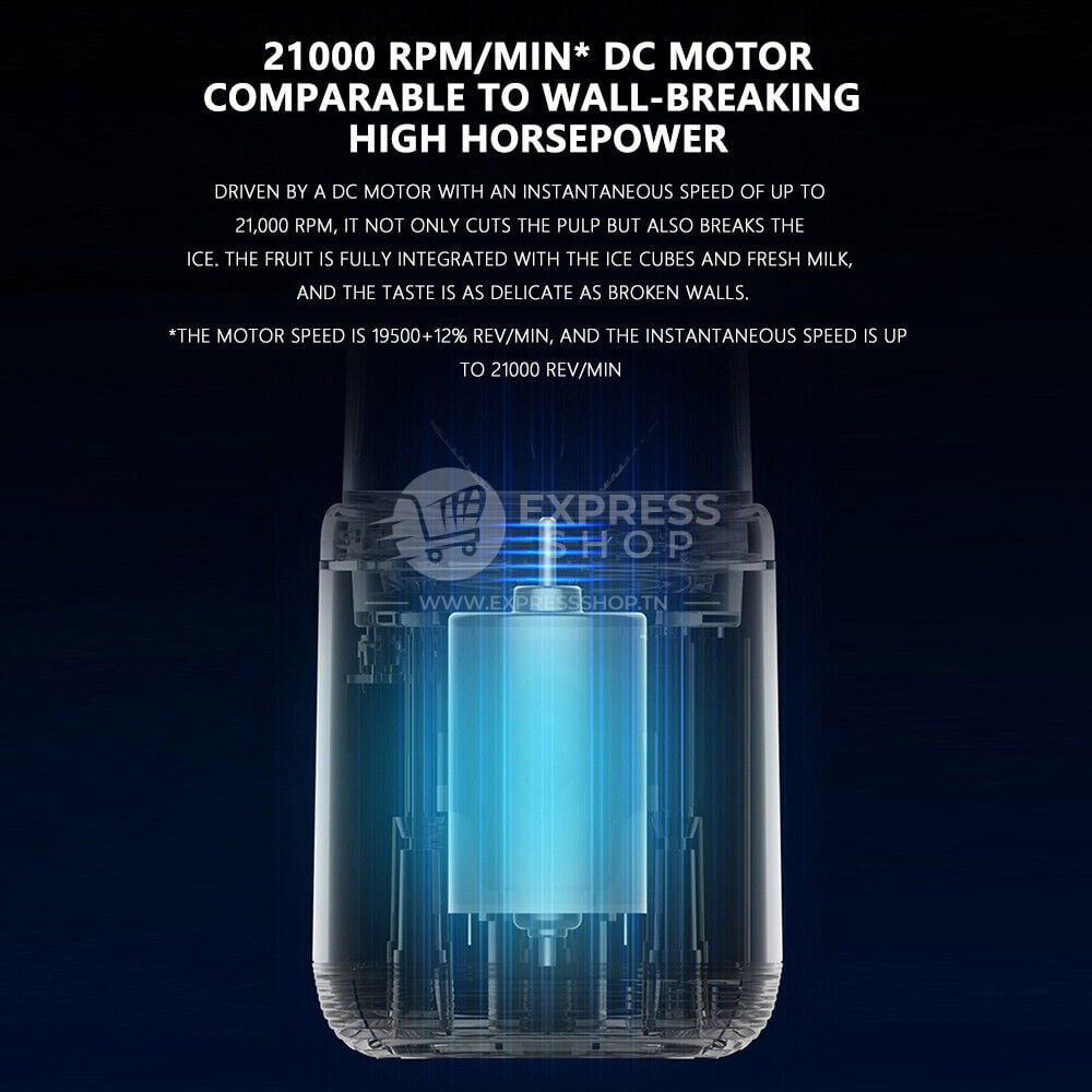 2en1 Blender Portable avec 2 Coupes